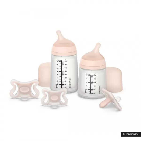 SUAVINEX SADA ANTIKOLIKOVÁ Zerø.Zerø™ LÁHEV 180 ml A + dudlík Zerø.Zerø™ -2/ 2M