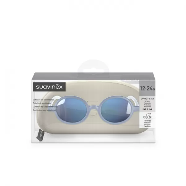 SUAVINEX Dětské brýle polarizované s pouzdrem kulaté
