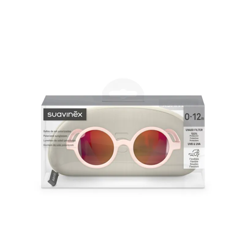 SUAVINEX Dětské brýle polarizované s pouzdrem kulaté