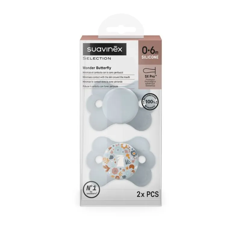 SUAVINEX Dudlík SX PRO fyziologický 2 ks WONDERLAND 0/6m