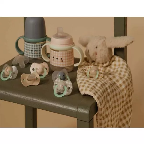 SUAVINEX Šidítko DEN&NOC fyziologický silikon 6-18 m - 2 ks