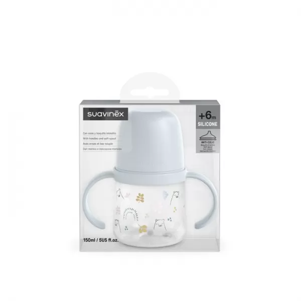 SUAVINEX PRVNÍ láhev s oušky BEAR 150 ml