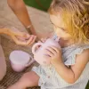 INTERBABY Lahvička s brčkem SILIKONOVÁ