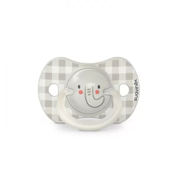 SUAVINEX Šidítko DEN&NOC fyziologické silikon 6-18 m - 2 ks