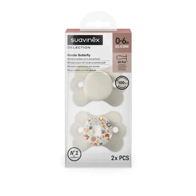 SUAVINEX Dudlík SX PRO fyziologický 2 ks WONDERLAND 0/6m