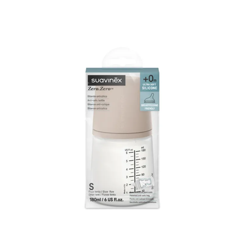 SUAVINEX ZERO ZERO MEDIUM anti-koliková láhev 180 ml S