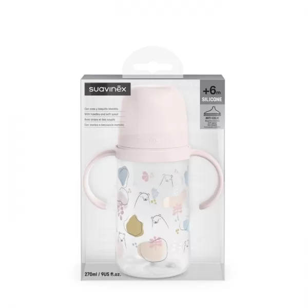 SUAVINEX DRUHÁ láhev s oušky BEAR 270 ml