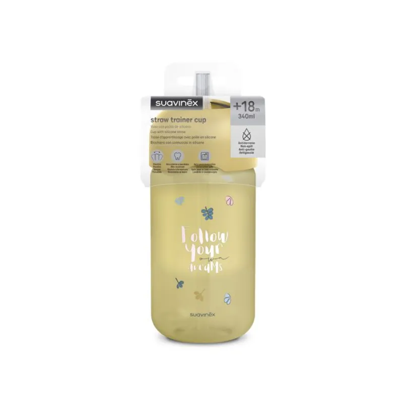 SUAVINEX Lahvička s brčkem BEAR 340 ml