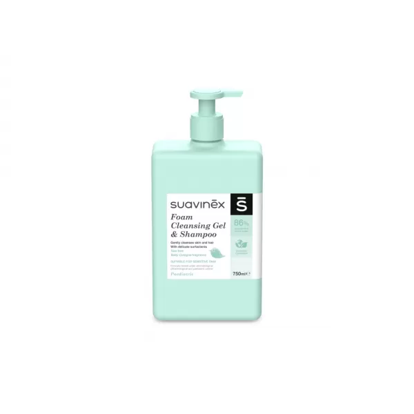 SUAVINEX Pěnový gel - šampon s vůní Baby Cologne - 750 ml
