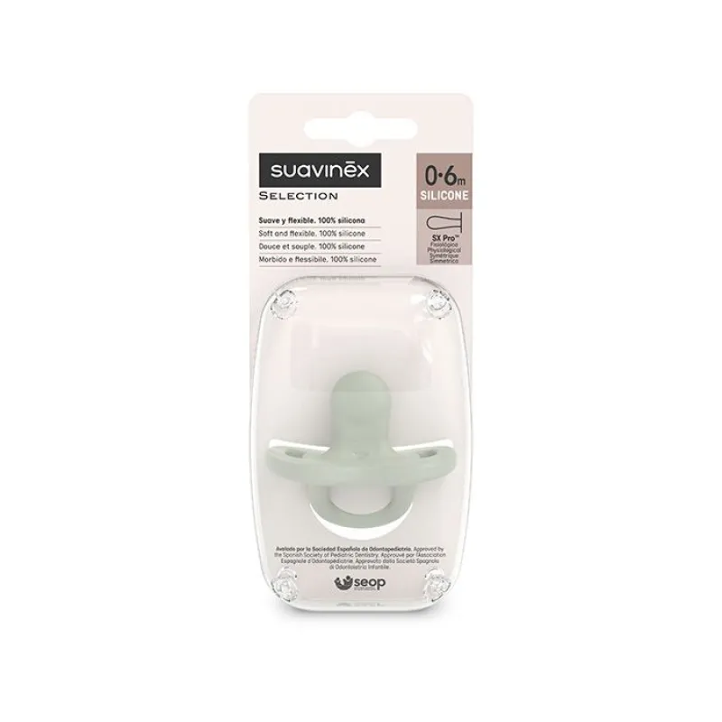 SUAVINEX ŠIDÍTKO fyziologické SILIKON 0-6m SX PRO - COLOUR ESSENCE