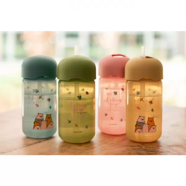 SUAVINEX Lahvička s brčkem BEAR 340 ml