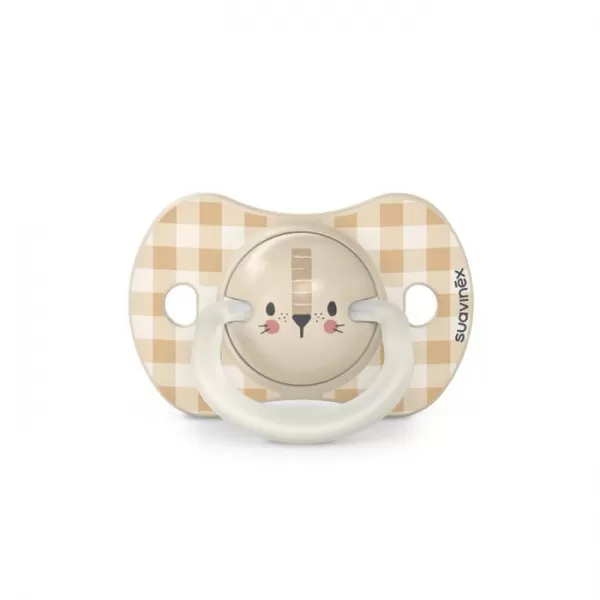 SUAVINEX Šidítko DEN&NOC fyziologické silikon 0-6 m - 2 ks