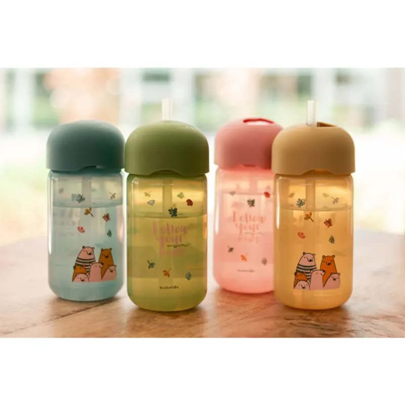 SUAVINEX Lahvička s brčkem BEAR 340 ml