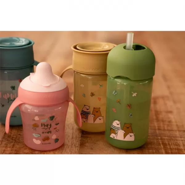 SUAVINEX Lahvička s brčkem BEAR 340 ml