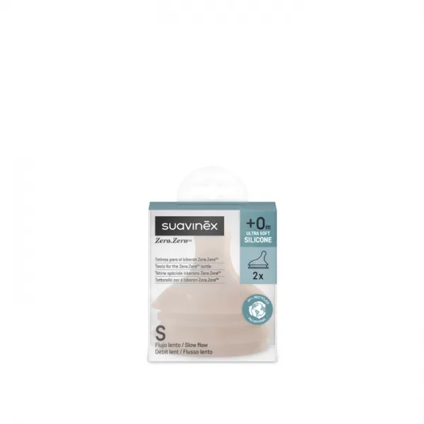 SUAVINEX ZERO ZERO MEDIUM anti-koliková savička S 2 ks