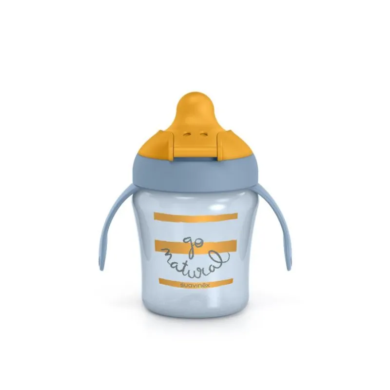 SUAVINEX Nerozlitný hrníček GO NATURAL 200 ml