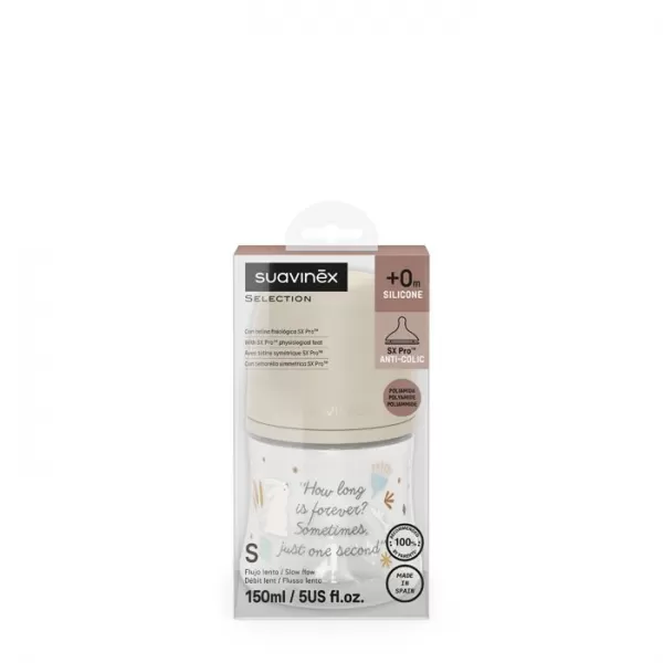 SUAVINEX Kojenecká láhev WONDERLAND 150ml FYZIOL PRŮTOK S