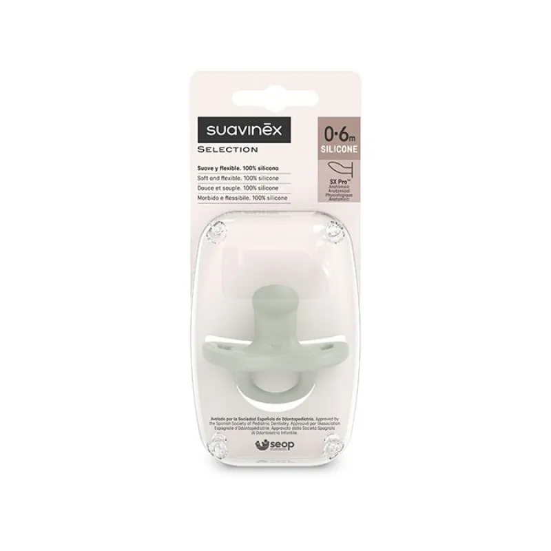 SUAVINEX ŠIDÍTKO anatomické SILIKON 0-6m SX PRO - COLOUR ESSENCE
