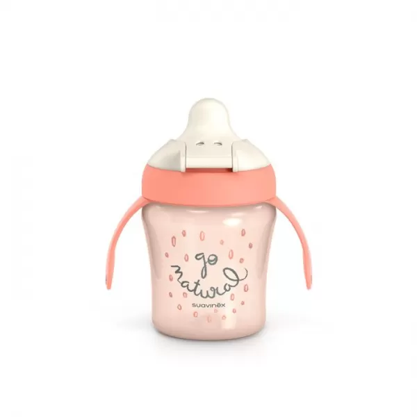 SUAVINEX Nerozlitný hrníček GO NATURAL 200 ml