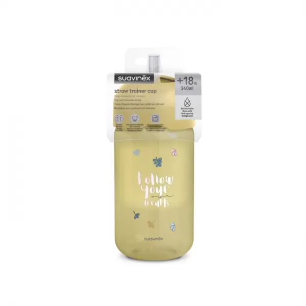 SUAVINEX Lahvička s brčkem BEAR 340 ml