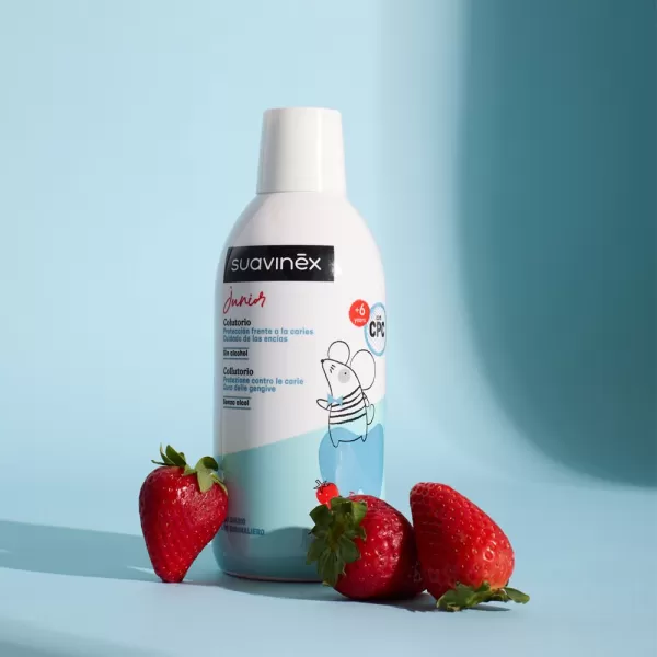 SUAVINEX Dětská ústní voda s příchutí jahody – 500 ml