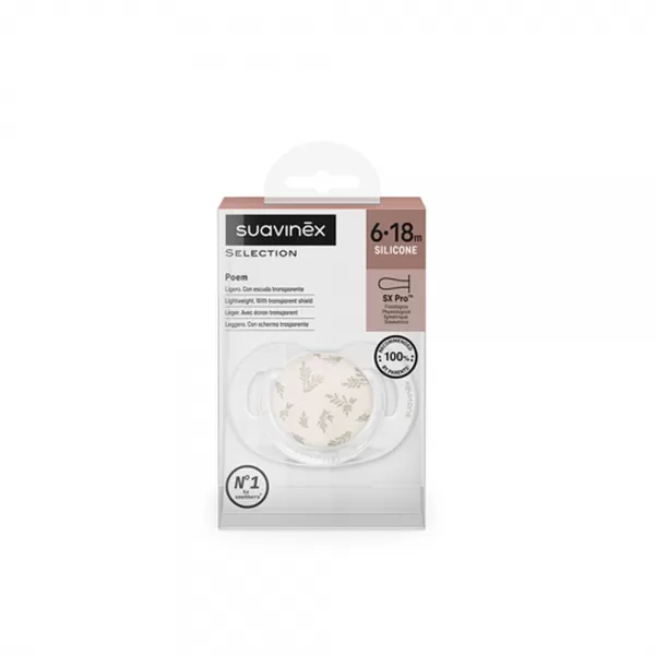 SUAVINEX Dudlík SX PRO fyziologický POETRY 6/18 m