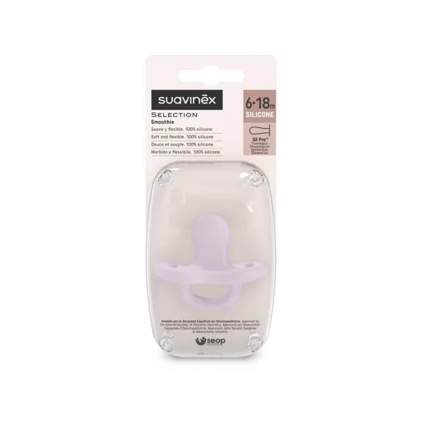 SUAVINEX ŠIDÍTKO fyziologické SILIKON 6-18m SX PRO - COLOUR ESSENCE
