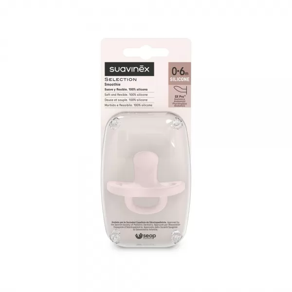 SUAVINEX ŠIDÍTKO anatomické SILIKON 0-6m SX PRO - COLOUR ESSENCE