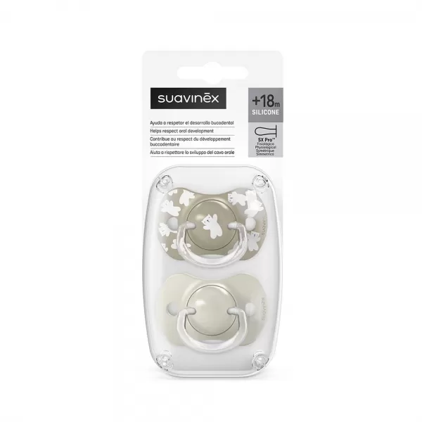 SUAVINEX Dudlík SX PRO fyziologický WILD & FREE +18m 2 ks