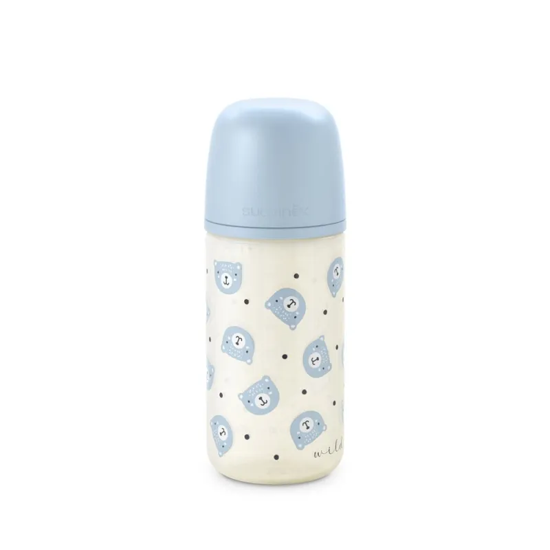 SUAVINEX Láhev sklo WILD & FREE 240 ml fyziologická SX PRO +0 SF