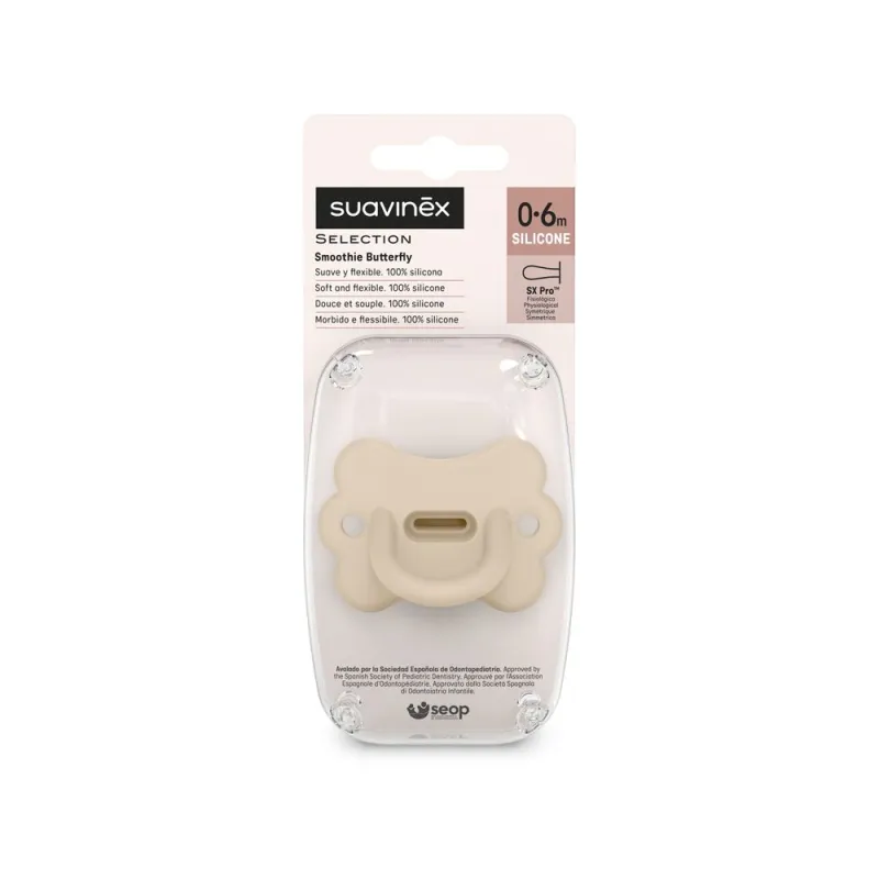 SUAVINEX ŠIDÍTKO fyziologické BUTTERFLY SILIKON 0-6m SX PRO - COLOUR ESSENCE