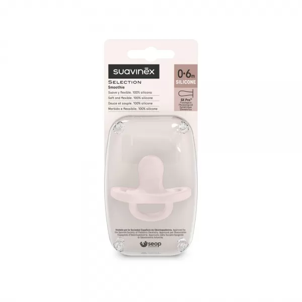 SUAVINEX ŠIDÍTKO fyziologické SILIKON 0-6m SX PRO - COLOUR ESSENCE