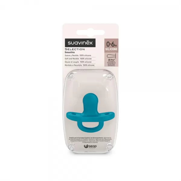 SUAVINEX ŠIDÍTKO fyziologické SILIKON 0-6m SX PRO - COLOUR ESSENCE