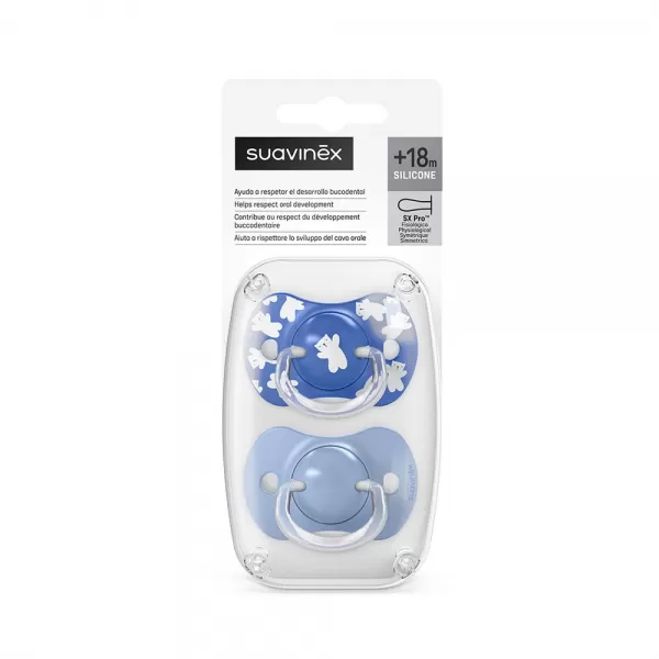 SUAVINEX Dudlík SX PRO fyziologický WILD & FREE +18m 2 ks