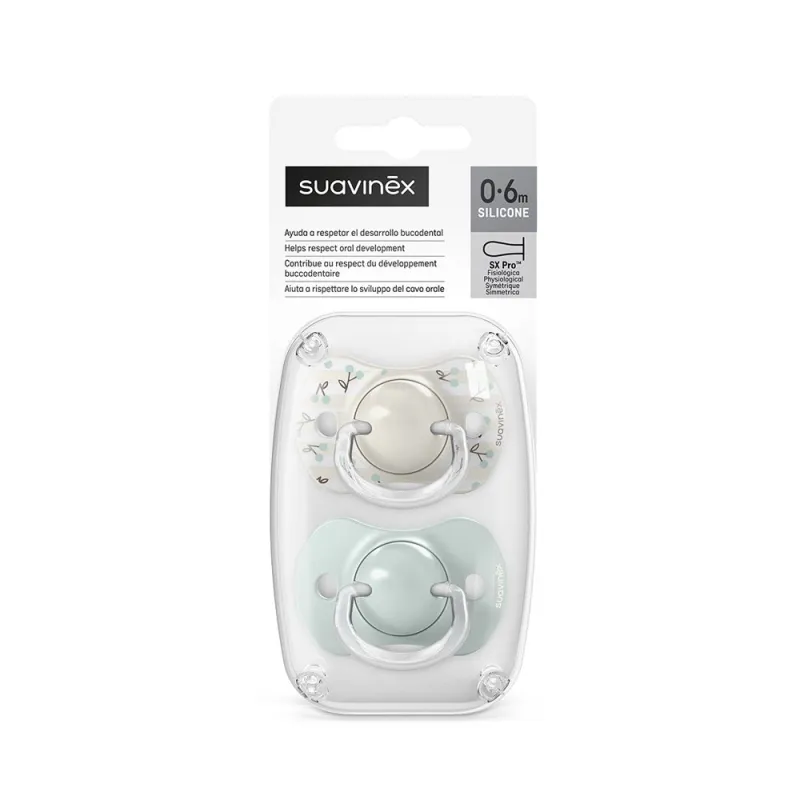 SUAVINEX Dudlík SX PRO fyziologický BIRDIES 0/6m 2 ks