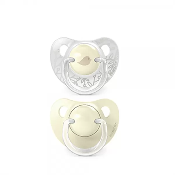 SUAVINEX Dudlík anatomický silikon 0/6m 2 ks BIRDIES