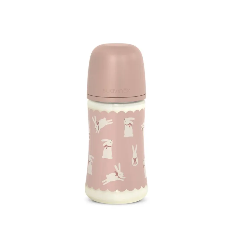 SUAVINEX | Kojenecká láhev WONDERLAND NEW 270ml FYZIOL PRŮTOK M