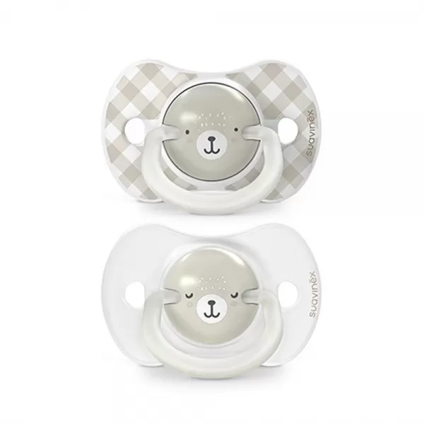 SUAVINEX Šidítko DEN&NOC fyziologické silikon WILD @ FREE 0-6 m - 2 ks