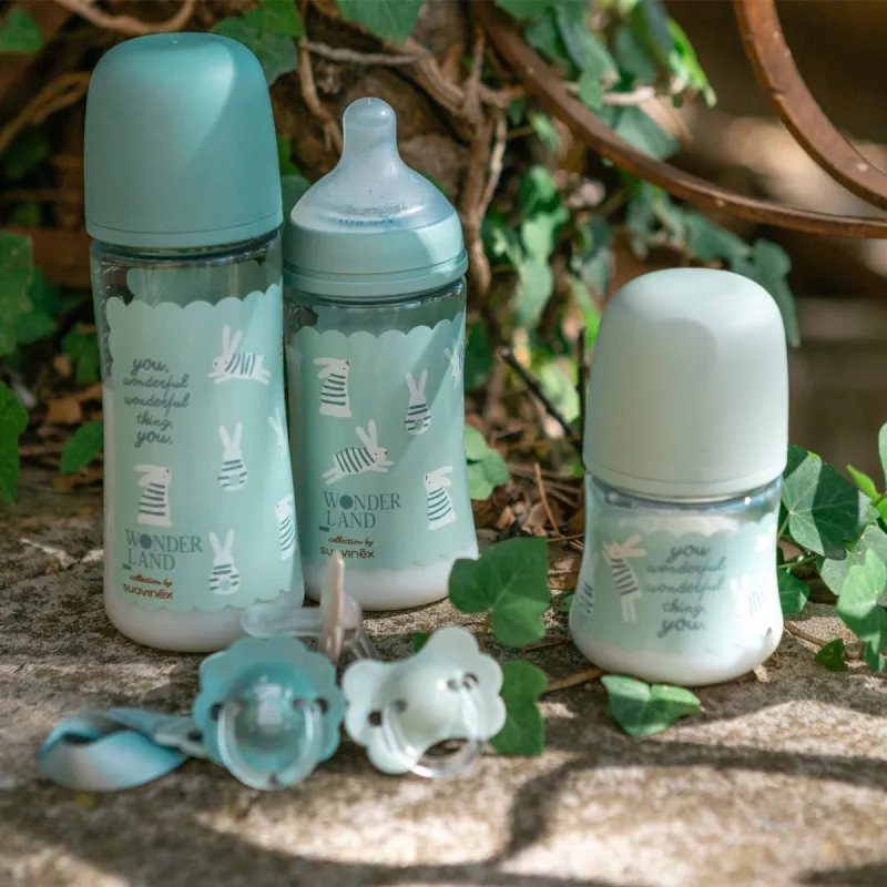 SUAVINEX | Kojenecká láhev WONDERLAND NEW 150ml FYZIOL PRŮTOK S
