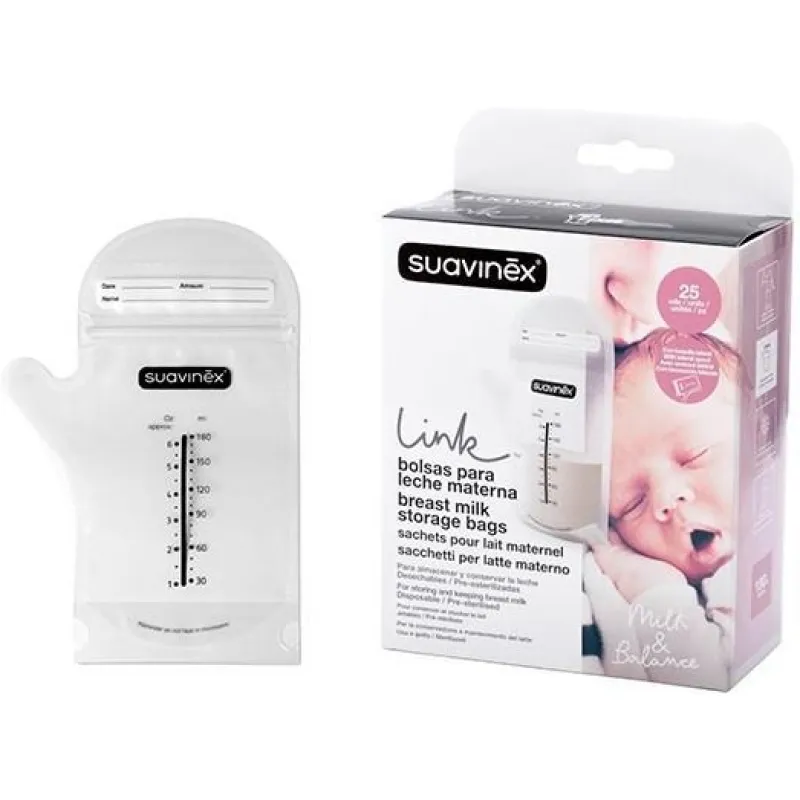 Suavinex Sáčky pro skladování mateřského mléka - 25 ks