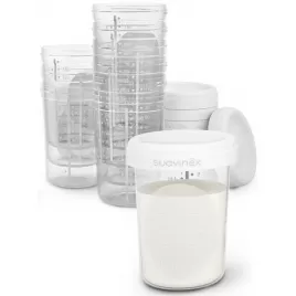 Suavinex Skladovací pohárky 200 ml - 10 ks