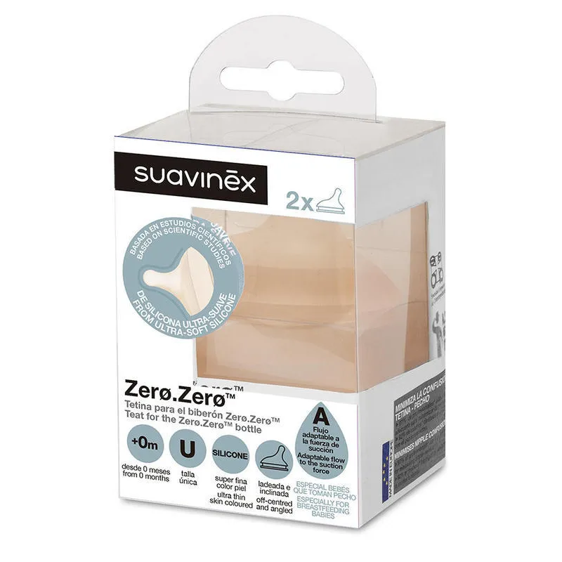 Suavinex ZERO ZERO anti-koliková savička A 2 ks