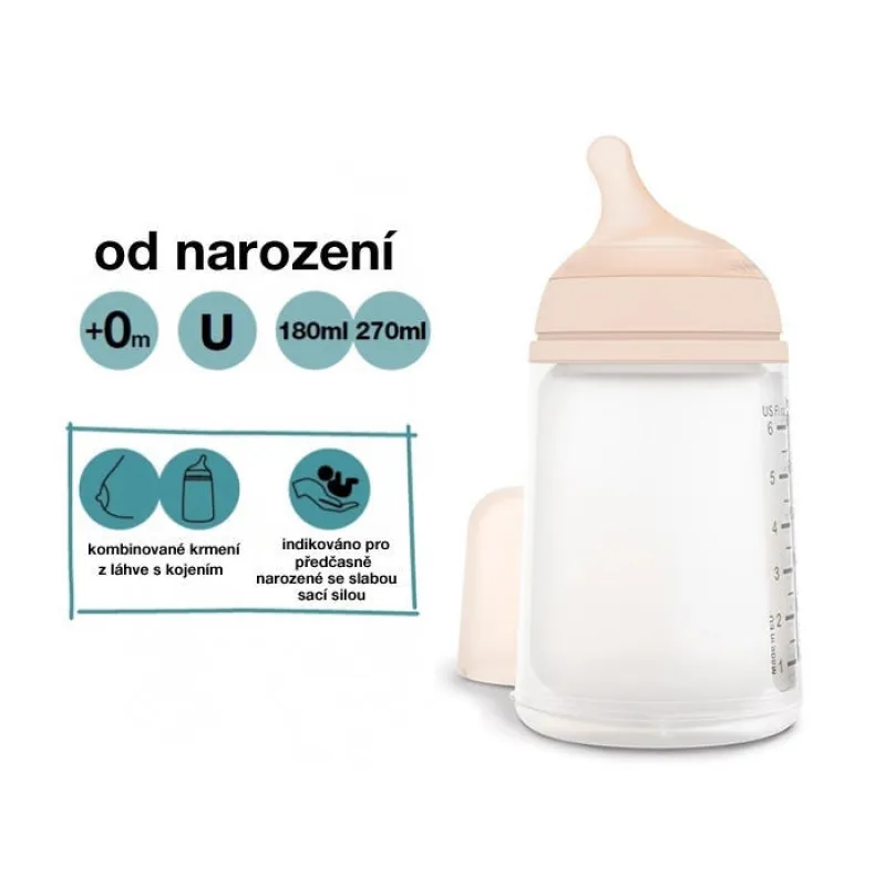 Suavinex ZERO ZERO anti-koliková láhev 270 ml M