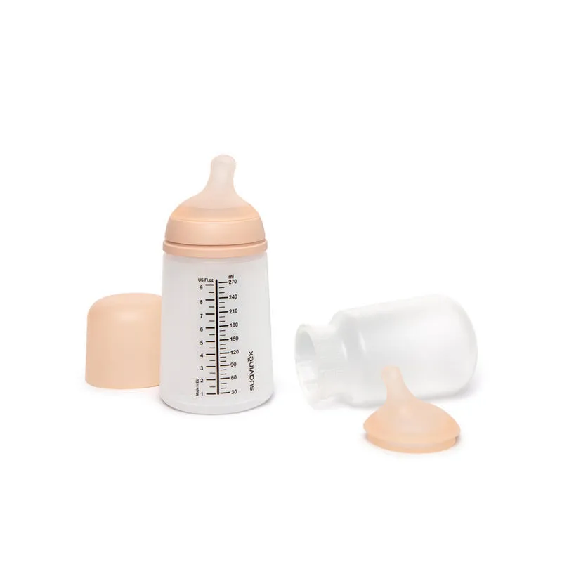 Suavinex ANTIKOLIKOVÁ LÁHVIČKA ZERO ZERO 270 ml M - SADA