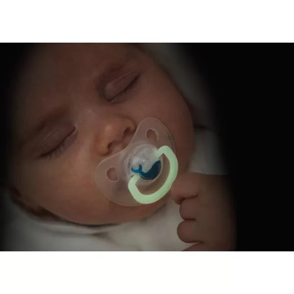 Suavinex ŠIDÍTKO DEN&NOC Anatomické SILIKON 0-6 m - 2 ks