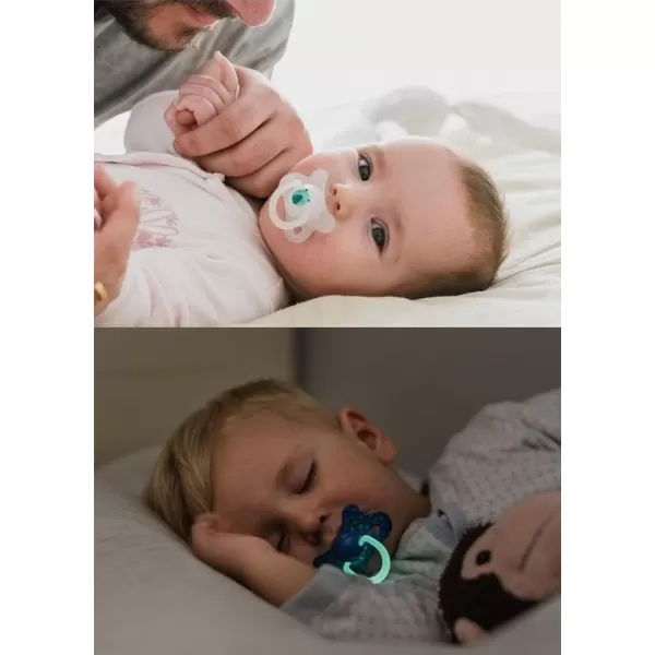 Suavinex ŠIDÍTKO DEN&NOC Fyziologické SILIKON -2-4 m - 2 ks