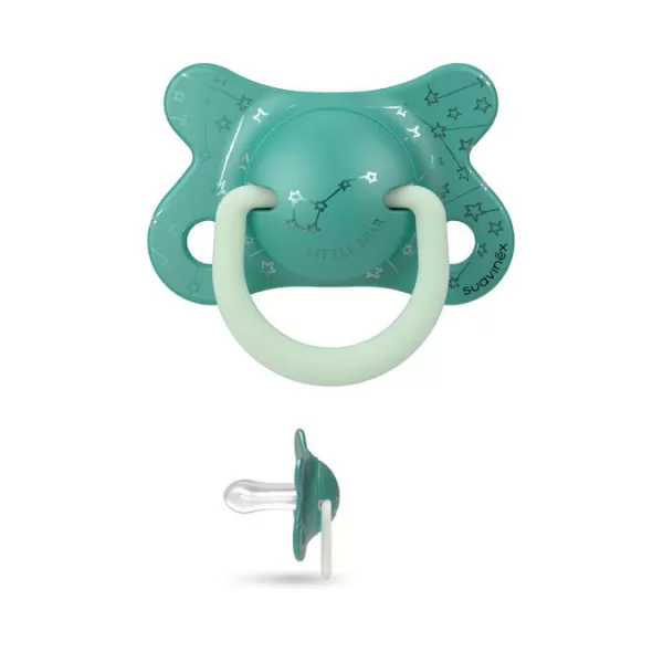 Suavinex ŠIDÍTKO DEN&NOC Fyziologické SILIKON -2-4 m - 2 ks