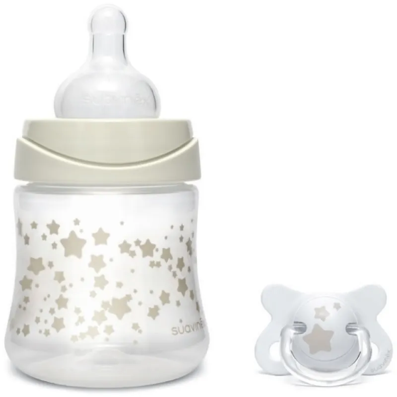 Suavinex SET LÁHEV 150 ml 3P + DUDLÍK FUSION fyziologický -2-4 m