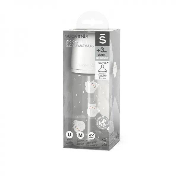 SUAVINEX LÁHEV BONHOMIA 270 ml fyziologická SX PRO +3 MF