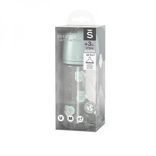 SUAVINEX LÁHEV BONHOMIA 270 ml fyziologická SX PRO +3 MF